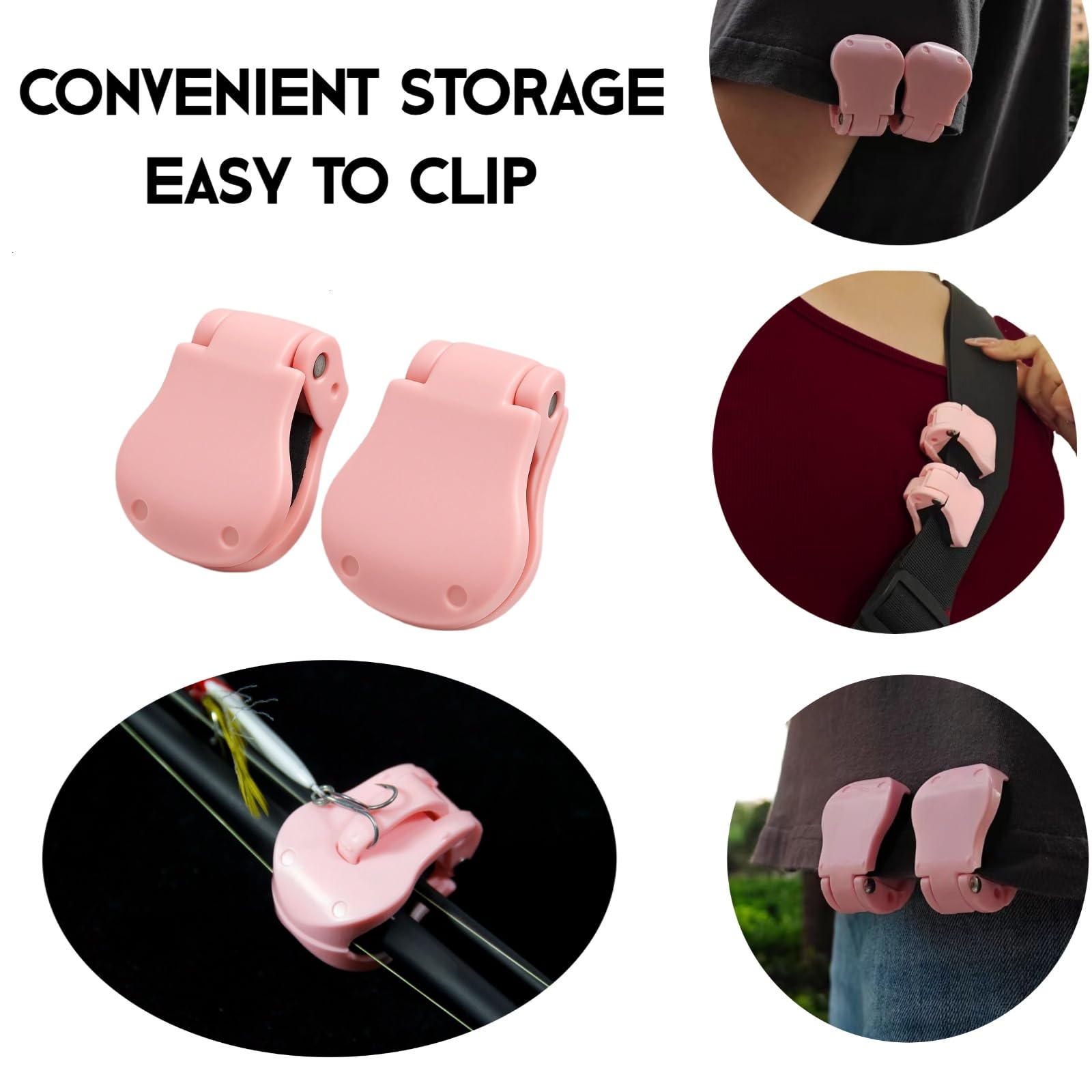 Fishing Rod Glove - 2Pcs Quick-Attach Fishing Rod Clips Tool-Free