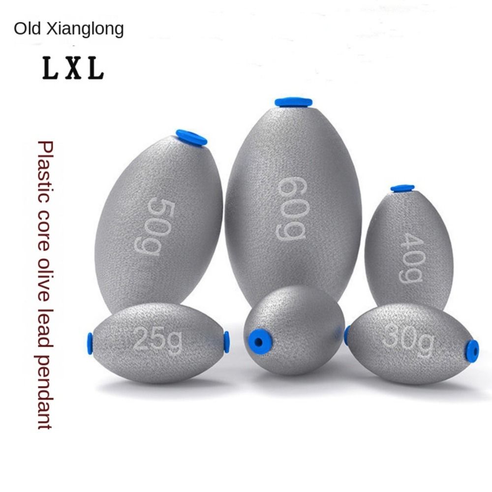 Fishing Equipment Used - 5-20pcs Fishing Lead Olive Shaped Sinkers