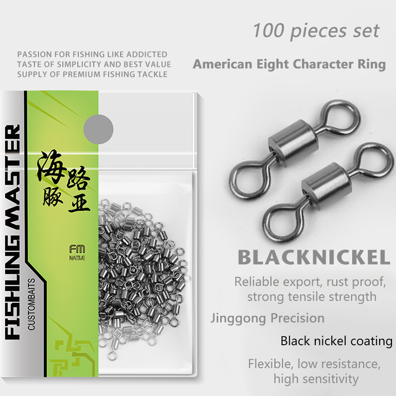 Fishing Equipment Used - ★▲100Pcs Fishing Swivels Stainless Steel Rolling