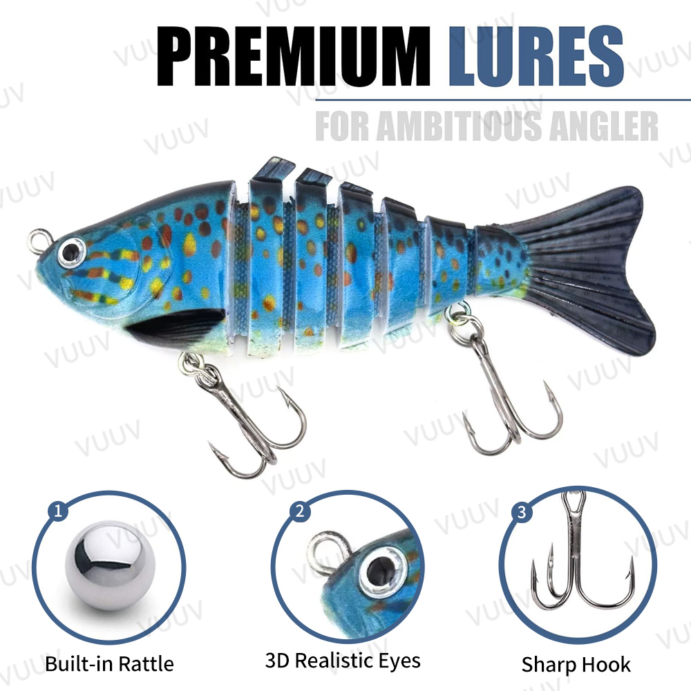 10 pcs Multi-Joint Swimbait Fi - Fishing Equipment Kit 评论和价格