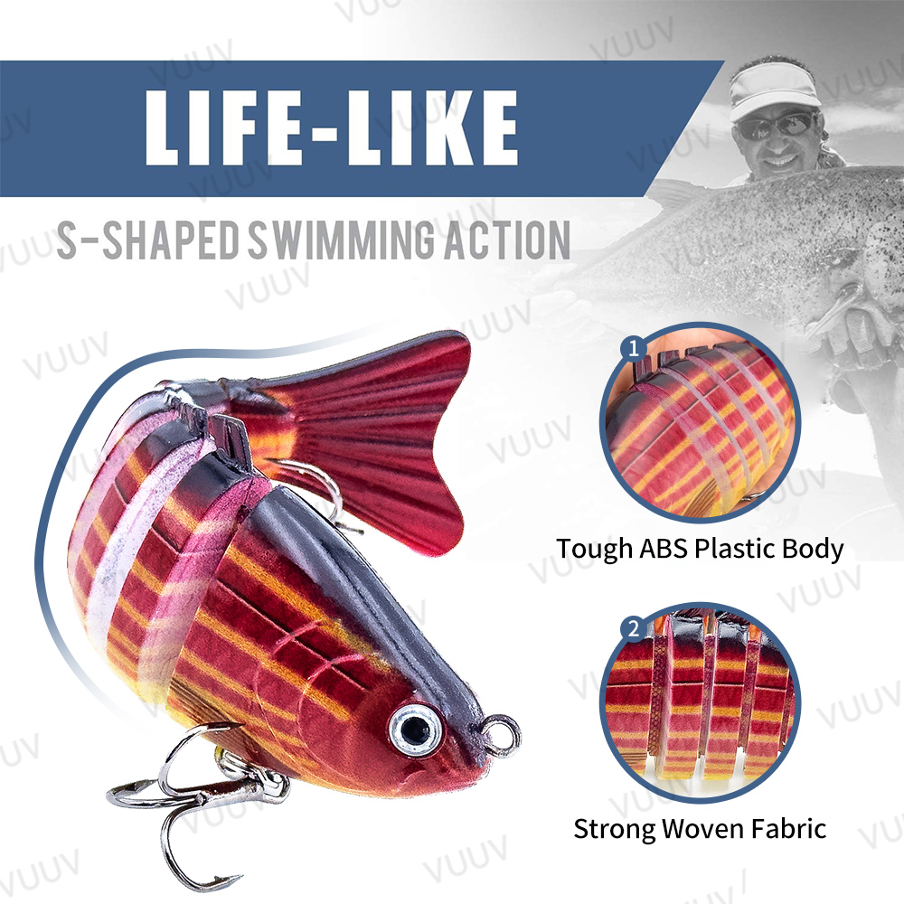 10 pcs Multi-Joint Swimbait Fi - Fishing Equipment Kit 评论和价格