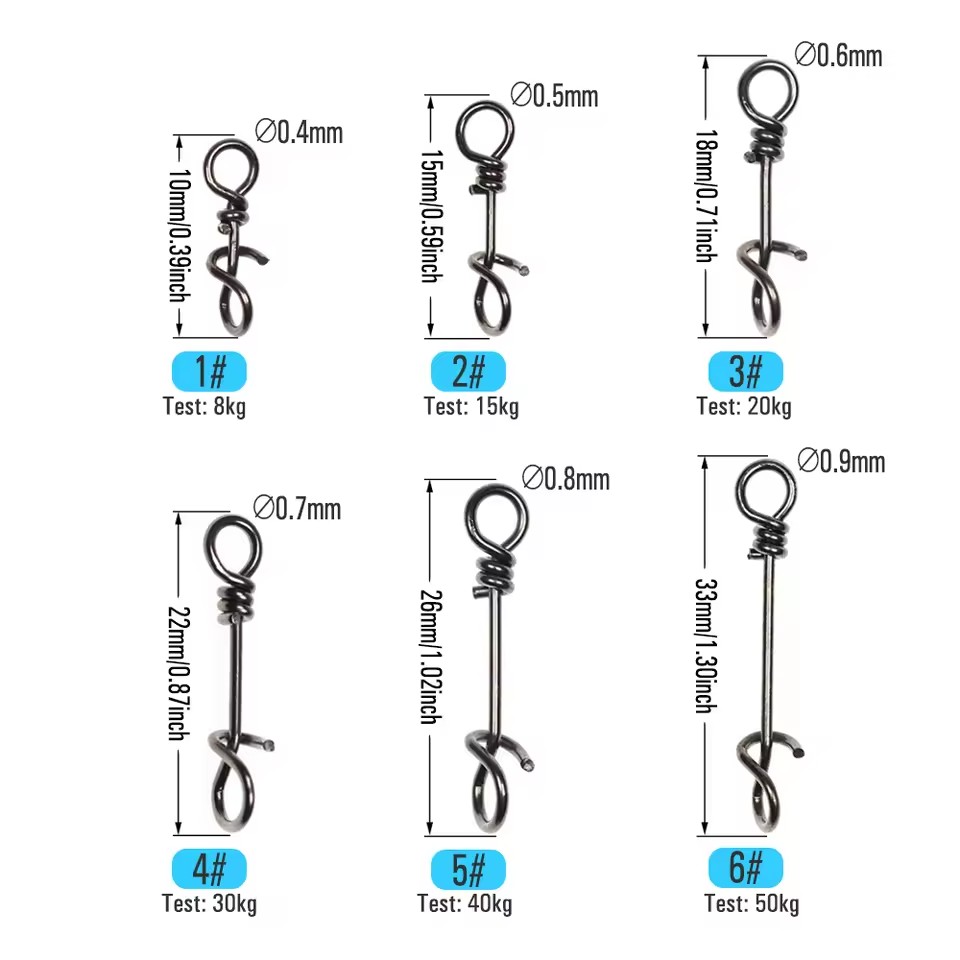 50PCS 10mm ~ 33mm Stainless St - Fishing Equipment Used 评论和价格