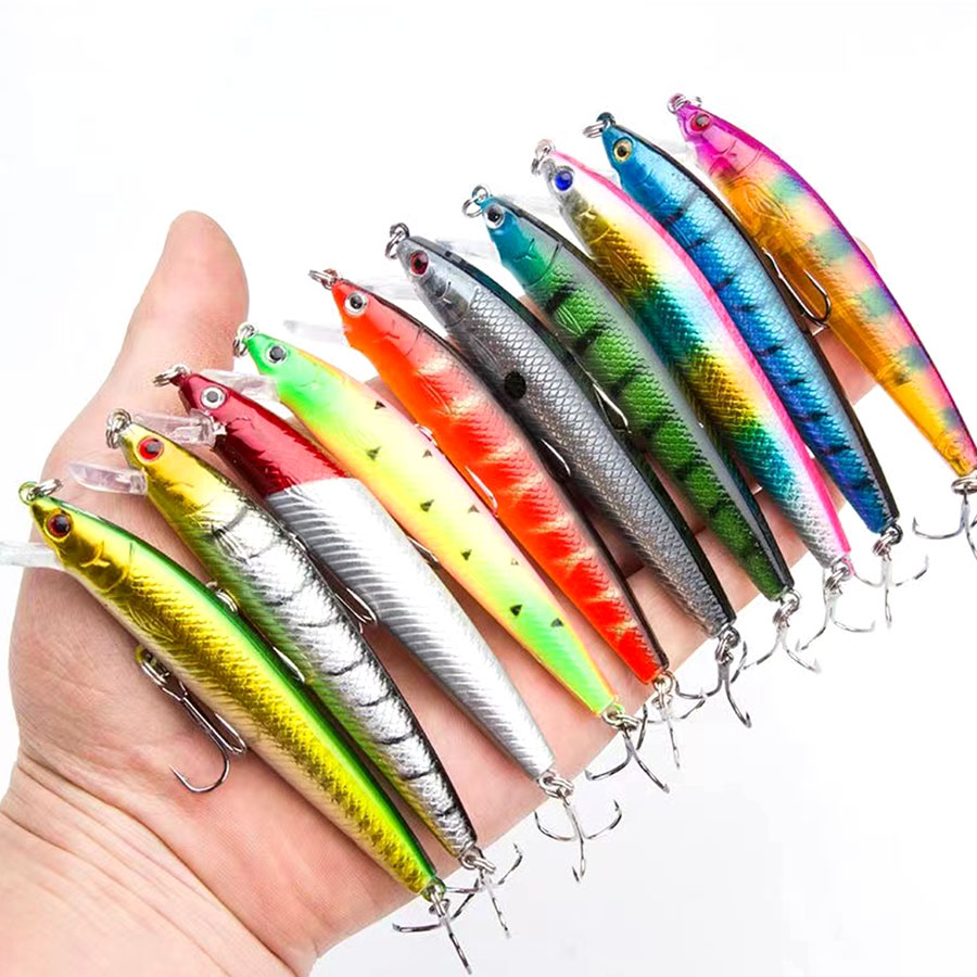 10PCS Jerkbait Minnow Swimbait - Fishing Equipment Kit 评论和价格