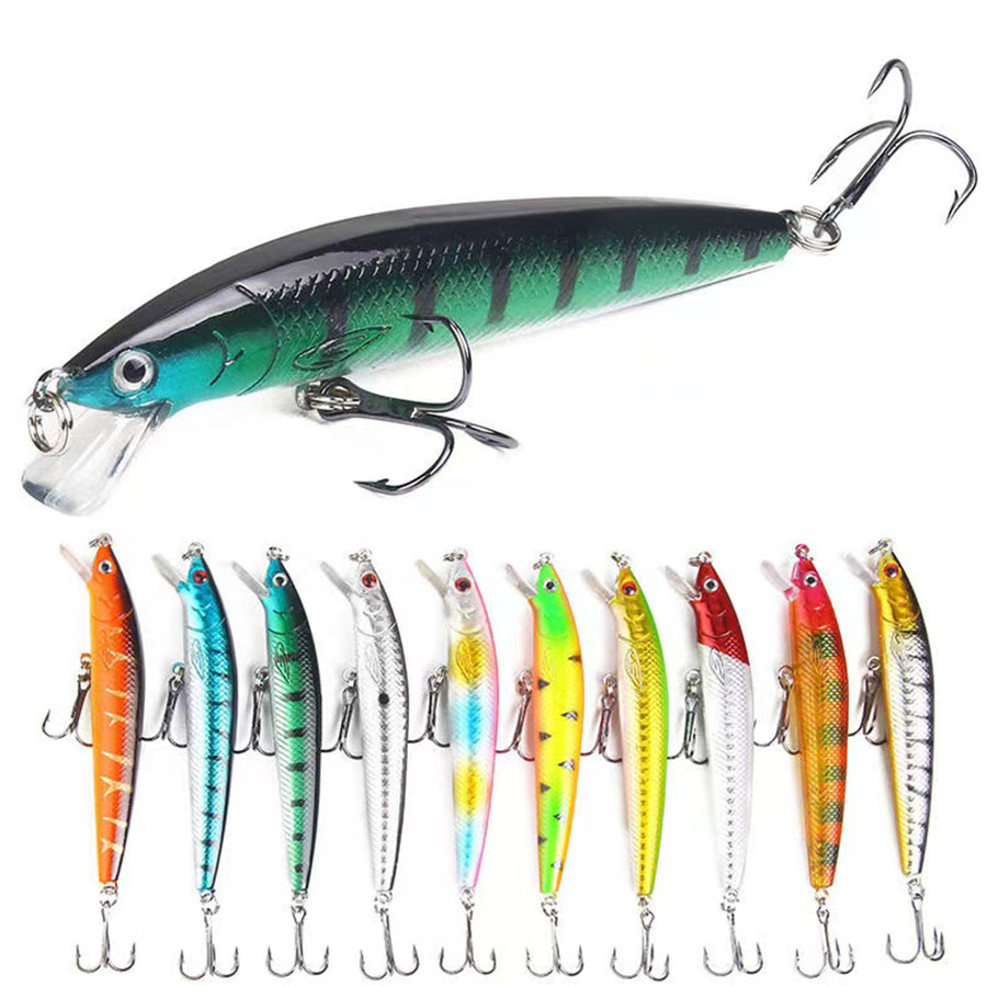 10PCS Jerkbait Minnow Swimbait - Fishing Equipment Kit 评论和价格