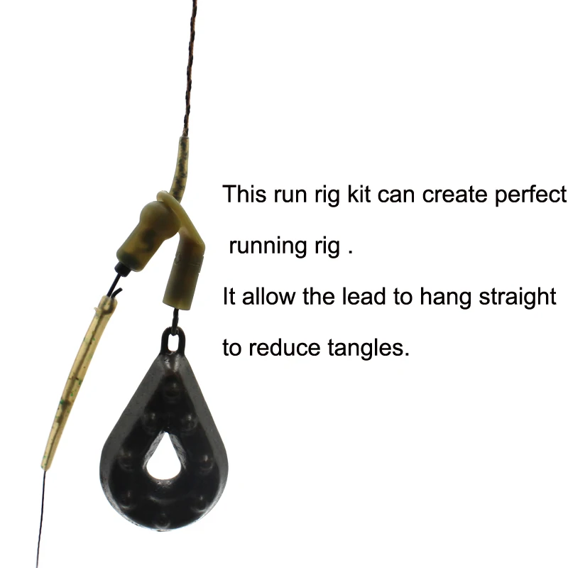 12 Pieces Carp Fishing Run Rig - Fishing Equipment Kit 评论和价格