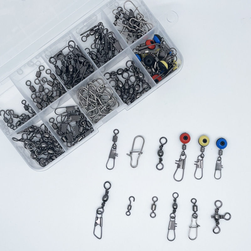 115pcs Fishing Swivel Connecto - Tackle Box 评论和价格