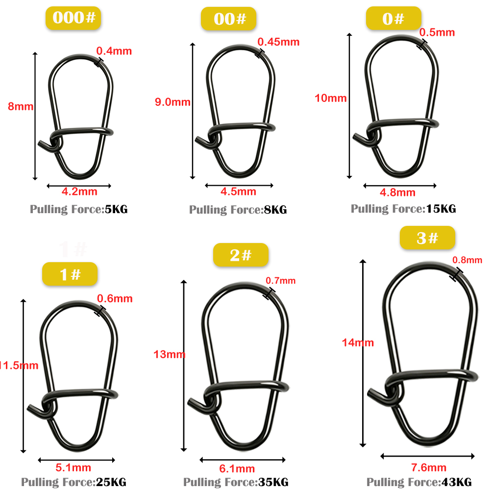 GOBAIT 100Pcs Black Stainless  - Fishing Equipment Used 评论和价格