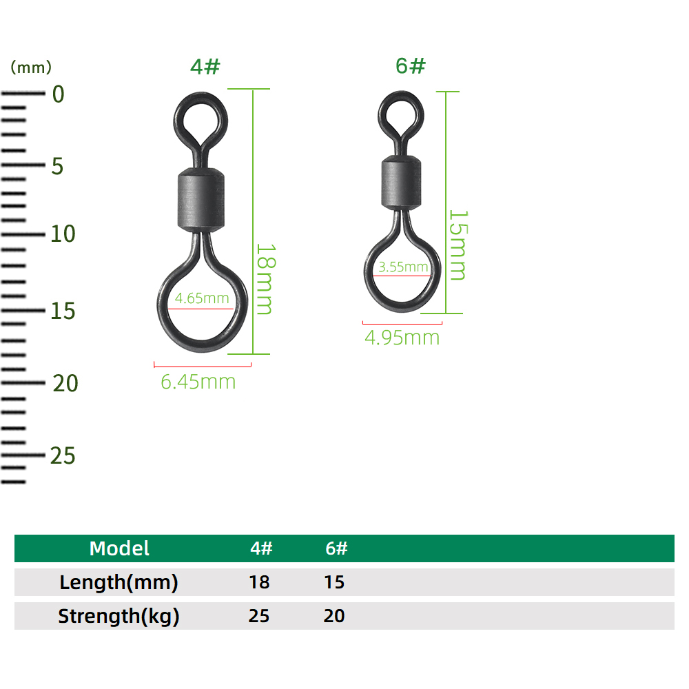 100pcs Carp Fishing Swivel Big - Fishing Equipment Used 评论和价格
