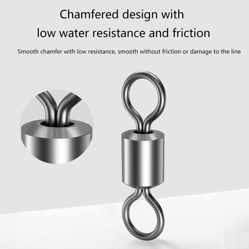 ★▲100Pcs Fishing Swivels Stain - Fishing Equipment Used 评论和价格