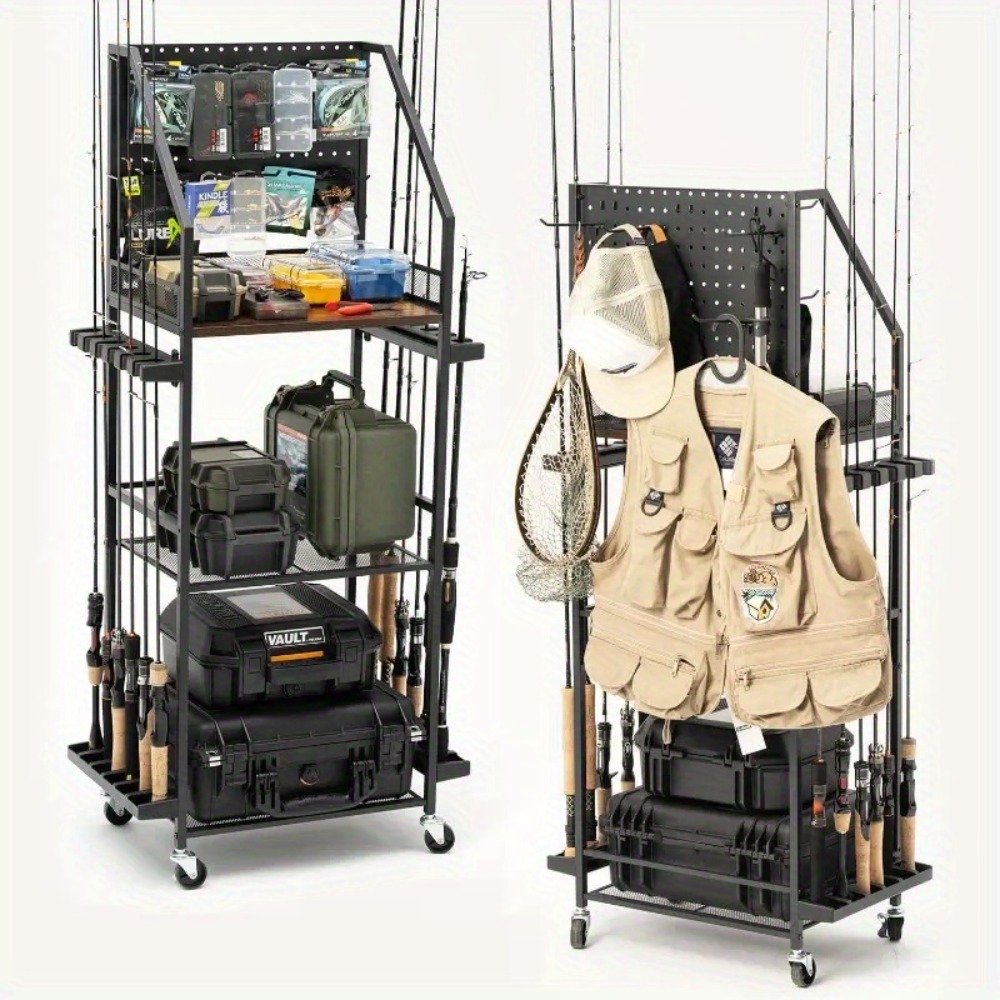 Fishing Rod Holders for Garage - Tackle Box 评论和价格