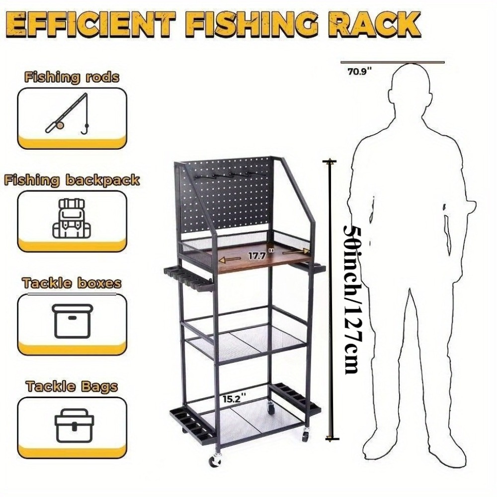 Fishing Rod Holders for Garage - Tackle Box 评论和价格
