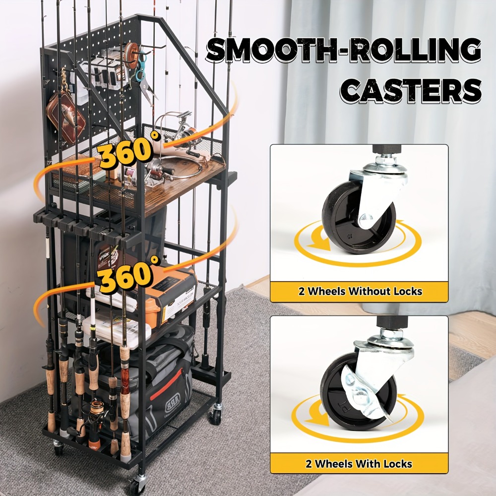 Fishing Rod Holders for Garage - Tackle Box 评论和价格