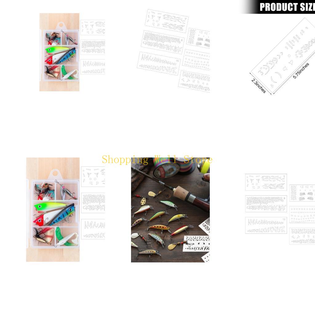 KX4B 6Pcs Hollowed Fishing Lur - Fishing Equipment Used 评论和价格