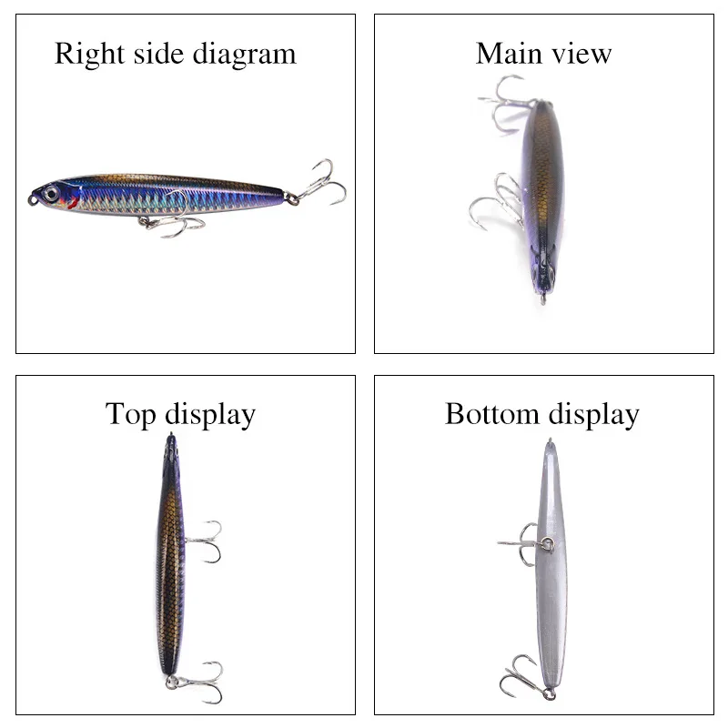 4pcs Professional Sinking Penc - Fishing Equipment Kit 评论和价格